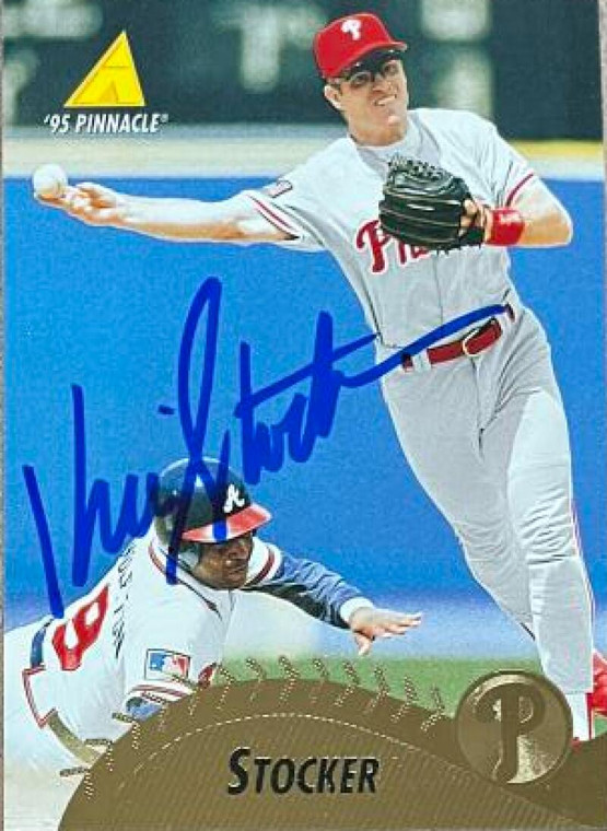 Kevin Stocker Autographed 1995 Pinnacle #52