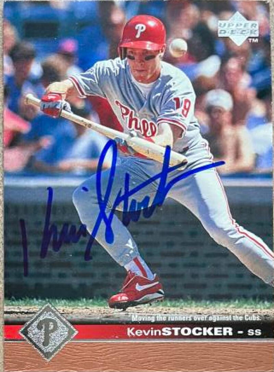 Kevin Stocker Autographed 1997 Upper Deck #456 Philadelphia Phillies Card