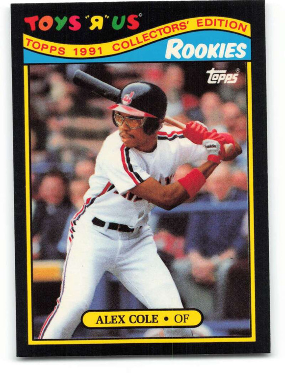 1991 Topps Toys R Us Rookies #5 Alex Cole NM_MT Cleveland Indians 