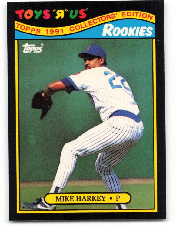 1991 Topps Toys R Us Rookies #10 Mike Harkey NM_MT Chicago Cubs 