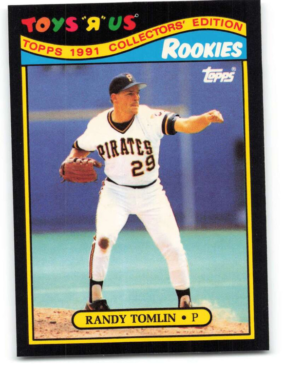 1991 Topps Toys R Us Rookies #28 Randy Tomlin NM_MT Pittsburgh Pirates 