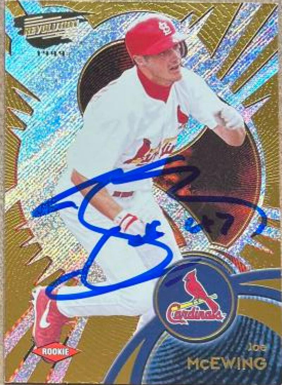 Joe McEwing Autographed 1999 Pacific Revolution #117 SP RC 