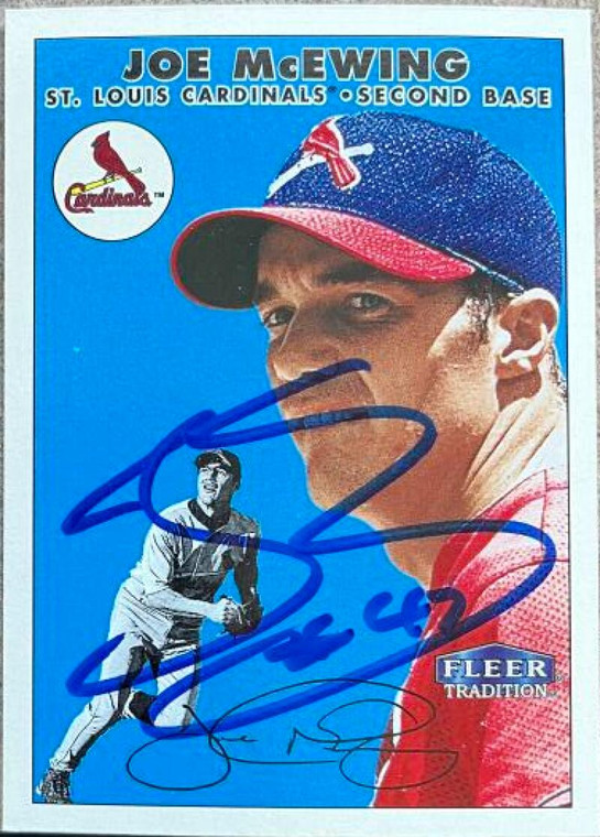 Joe McEwing Autographed 2000 Fleer Tradition #25