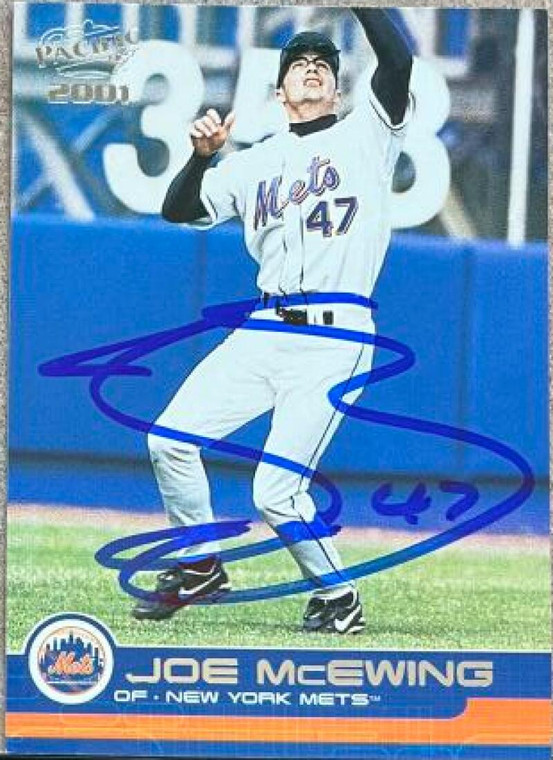 Joe McEwing Autographed 2001 Pacific #273