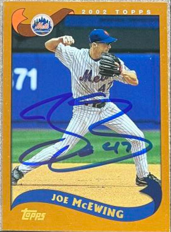 Joe McEwing Autographed 2002 Topps #422