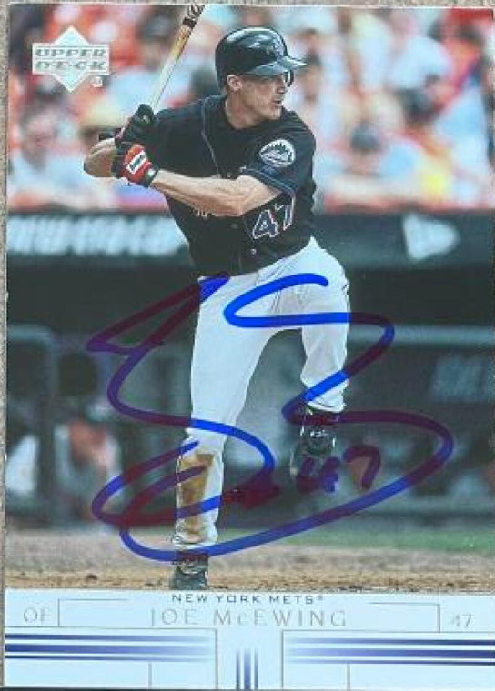 Joe McEwing Autographed 2002 Upper Deck #396