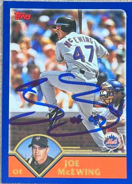 Joe McEwing Autographed 2003 Topps #114