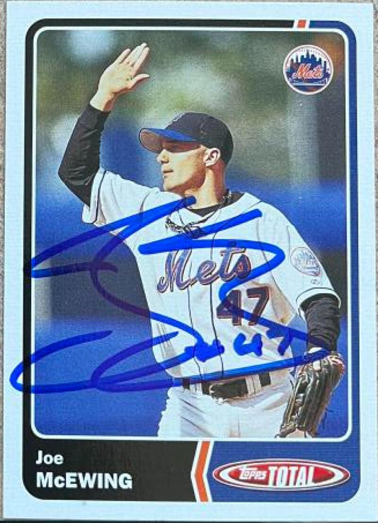 Joe McEwing Autographed 2003 Topps Total #431