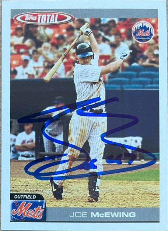 Joe McEwing Autographed 2004 Topps Total #346