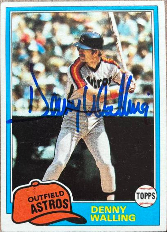 Denny Walling Autographed 1981 Topps #439