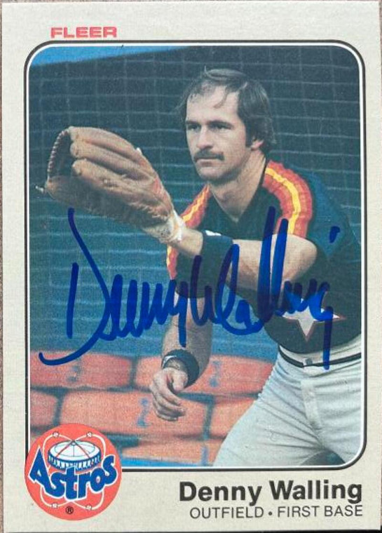 Denny Walling Autographed 1983 Fleer #469