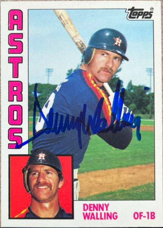 Denny Walling Autographed 1984 Topps Tiffany #36