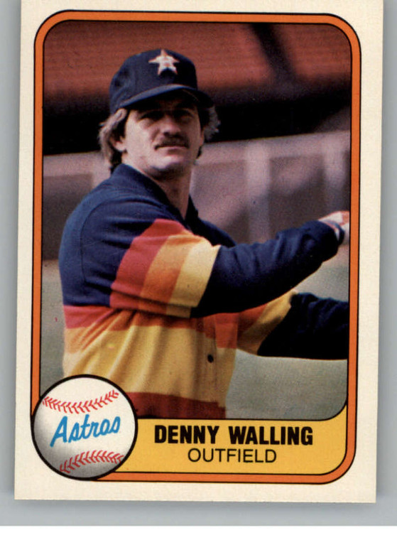1981 Fleer #66 Denny Walling VG Houston Astros 