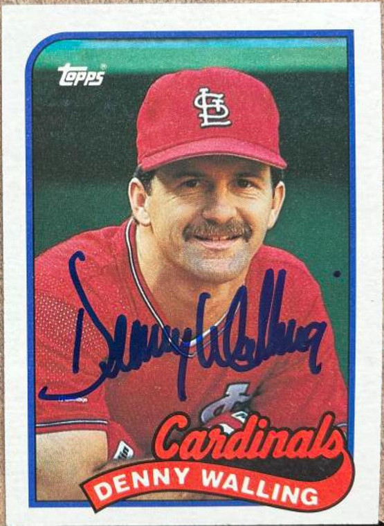 Denny Walling Autographed 1989 Topps #196