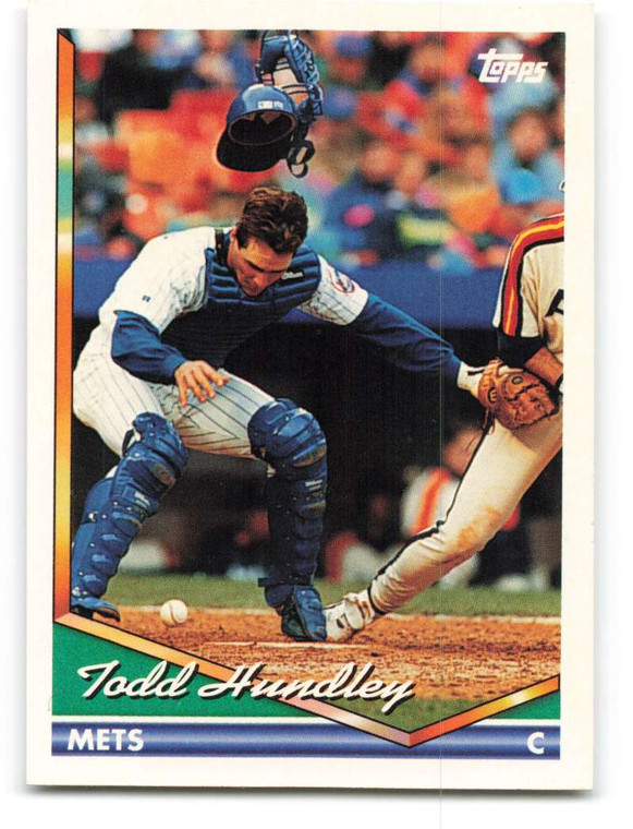 1994 Topps #8 Todd Hundley VG New York Mets 