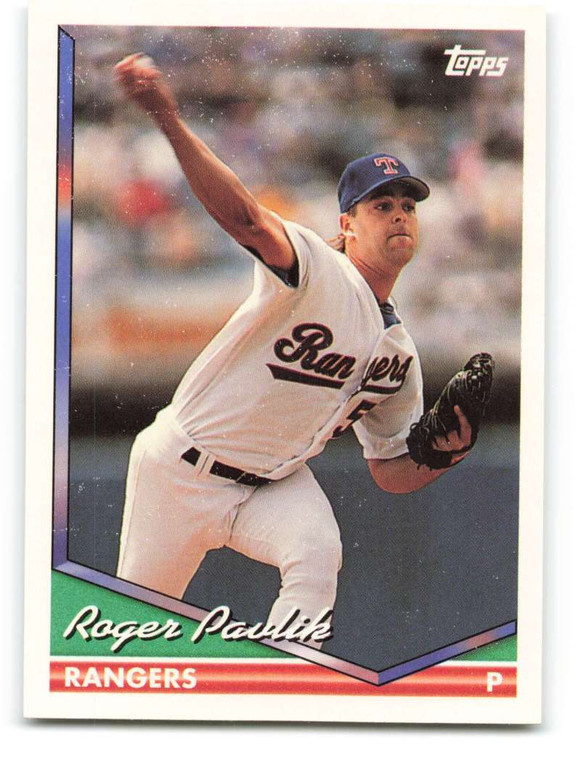 1994 Topps #22 Roger Pavlik VG Texas Rangers 