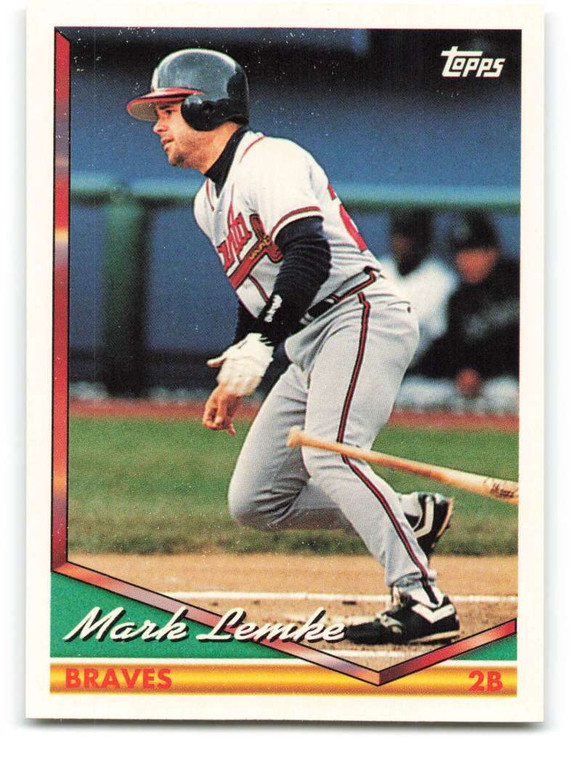 1994 Topps #23 Mark Lemke VG Atlanta Braves 