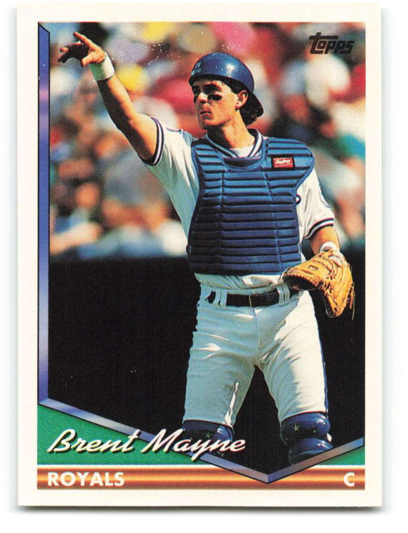 1994 Topps #38 Brent Mayne VG Kansas City Royals 