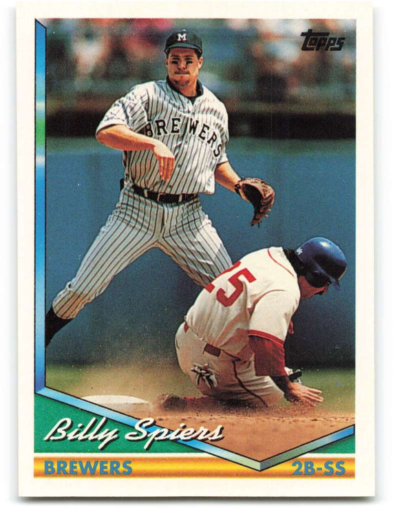 1994 Topps #73 Bill Spiers VG Milwaukee Brewers 