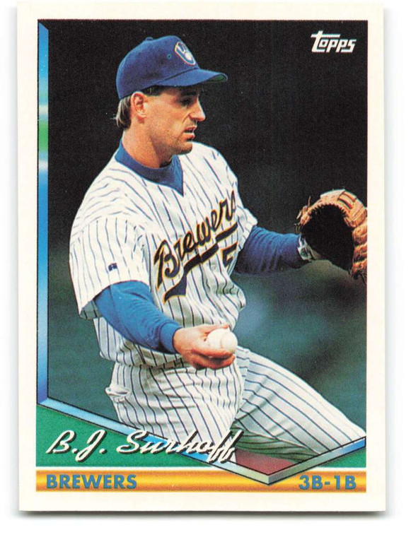 1994 Topps #102 B.J. Surhoff VG Milwaukee Brewers 
