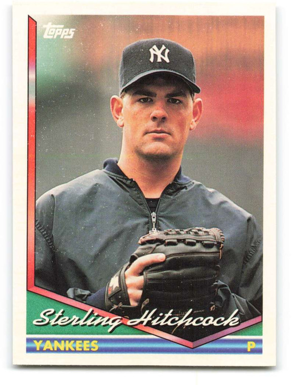 1994 Topps #103 Sterling Hitchcock VG New York Yankees 