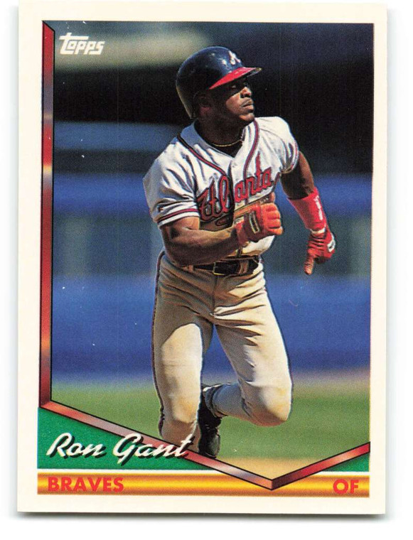 1994 Topps #166 Ron Gant VG Atlanta Braves 