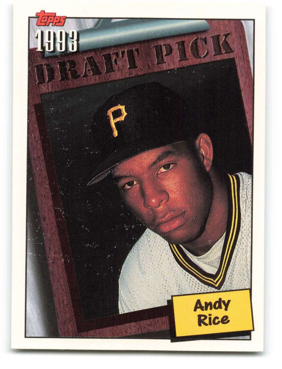 1994 Topps #208 Andy Rice VG RC Rookie Pittsburgh Pirates 