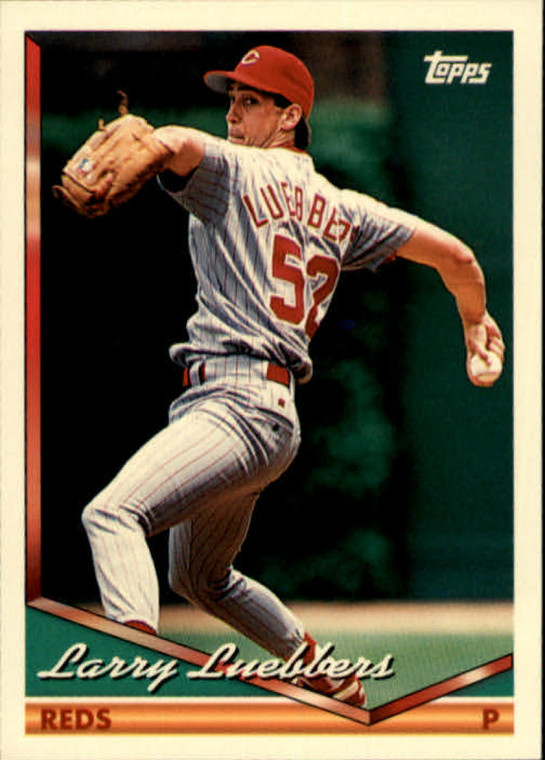 1994 Topps #221 Larry Luebbers VG RC Rookie Cincinnati Reds 