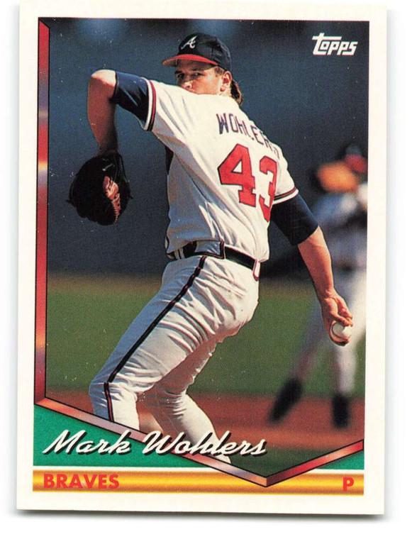 1994 Topps #232 Mark Wohlers VG Atlanta Braves 