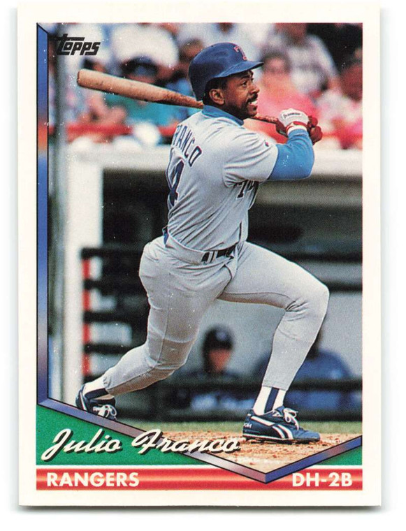 1994 Topps #260 Julio Franco VG Texas Rangers 