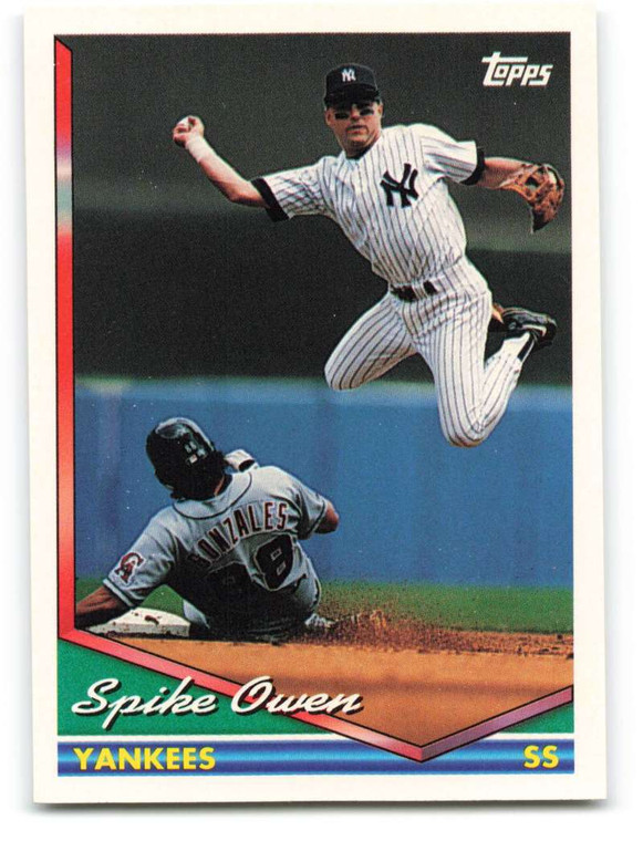 1994 Topps #297 Spike Owen VG New York Yankees 