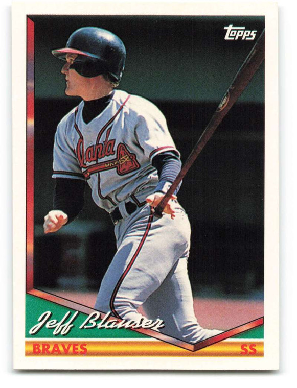 1994 Topps #318 Jeff Blauser VG Atlanta Braves 