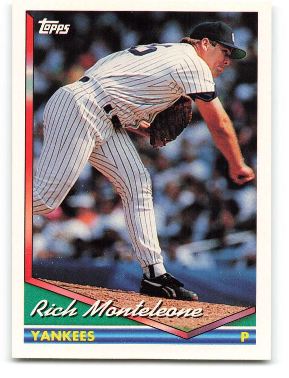 1994 Topps #326 Rich Monteleone VG New York Yankees 