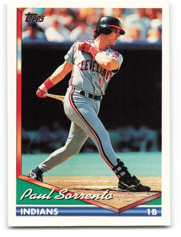 1994 Topps #358 Paul Sorrento VG Cleveland Indians 
