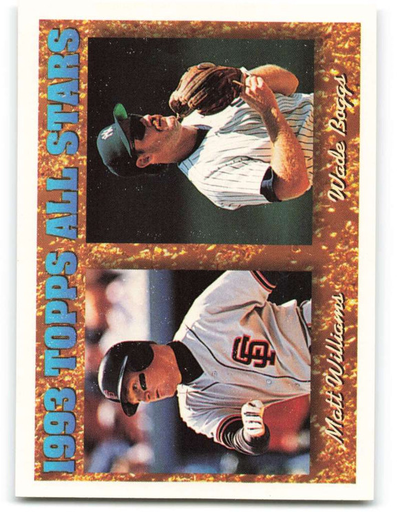 1994 Topps #386 Matt Williams/Wade Boggs AS VG San Francisco Giants/New York Yankees 