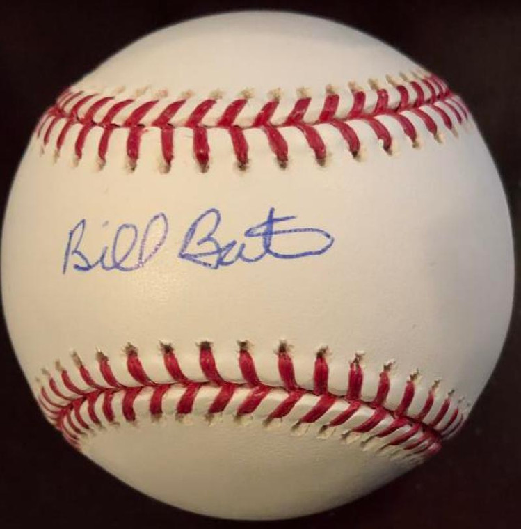 Billy Bates Autographed Rawlings Official Major League Baseball VERY RARE