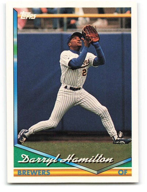 1994 Topps #435 Darryl Hamilton VG Milwaukee Brewers 