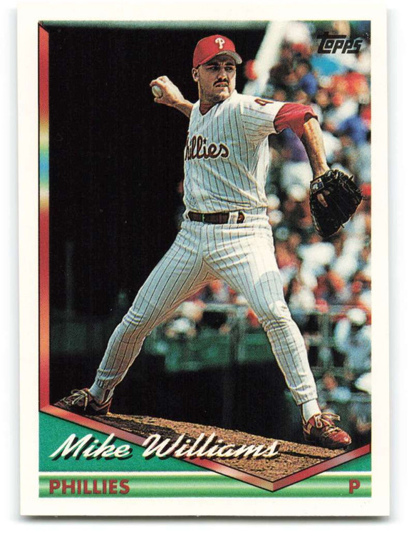 1994 Topps #447 Mike Williams VG Philadelphia Phillies 