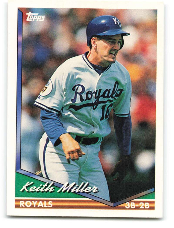 1994 Topps #454 Keith Miller VG Kansas City Royals 