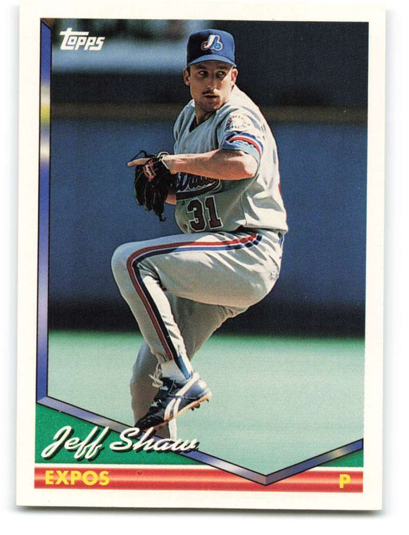 1994 Topps #469 Jeff Shaw VG Montreal Expos 