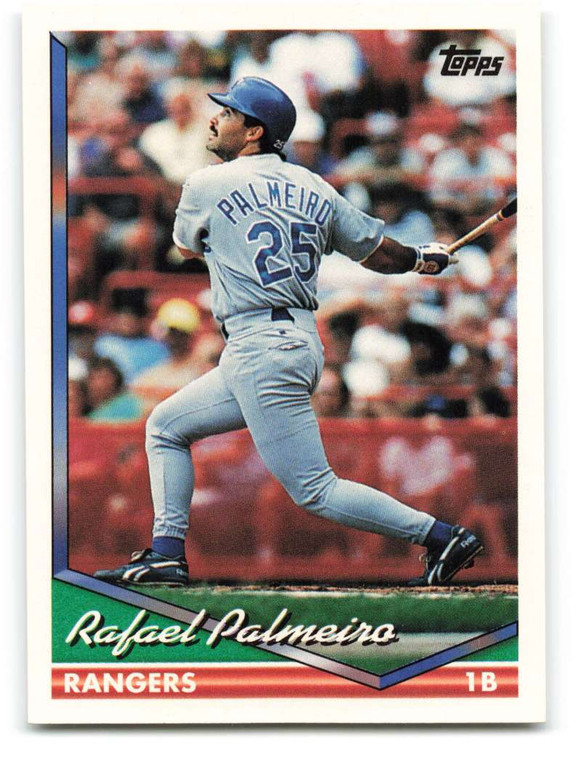 1994 Topps #470 Rafael Palmeiro VG Texas Rangers 
