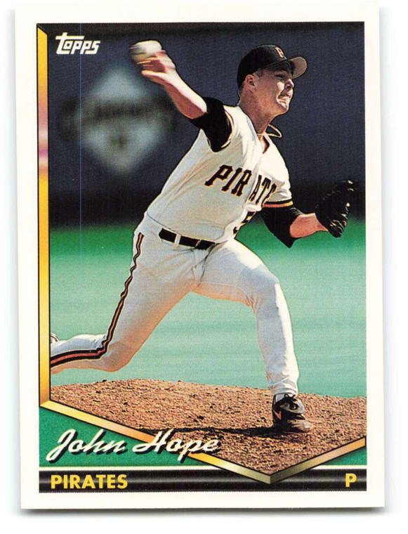 1994 Topps #491 John Hope VG RC Rookie Pittsburgh Pirates 
