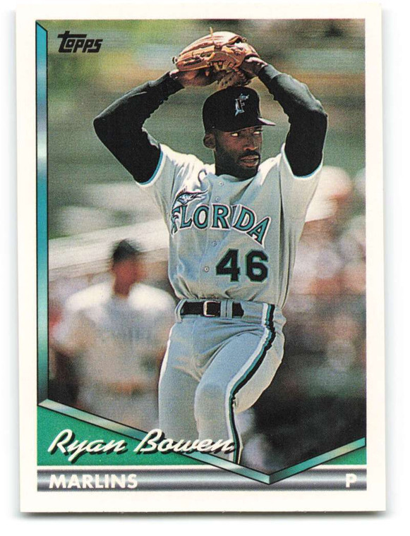 1994 Topps #494 Ryan Bowen VG Florida Marlins 