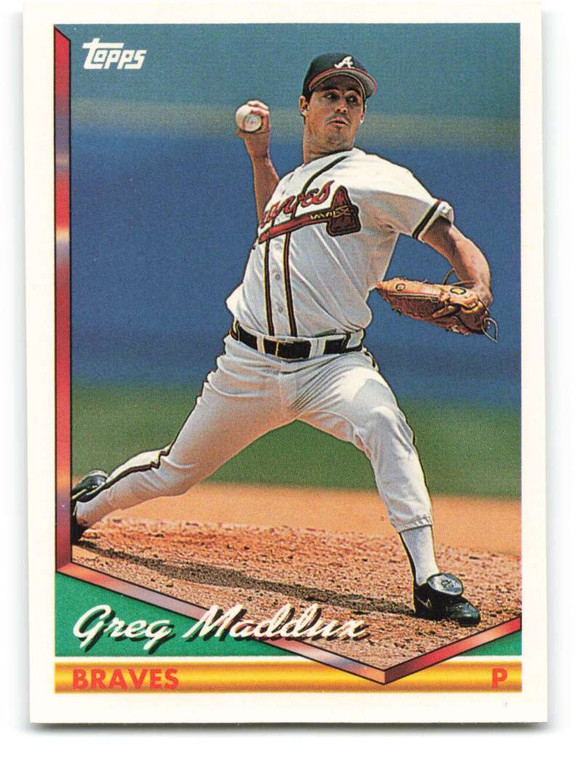 1994 Topps #499 Greg Maddux VG Atlanta Braves 
