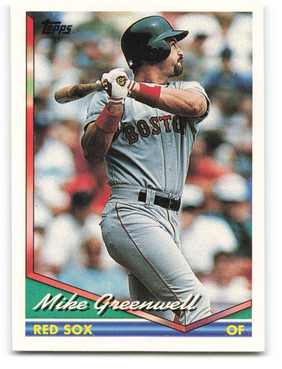 1994 Topps #502 Mike Greenwell VG Boston Red Sox 