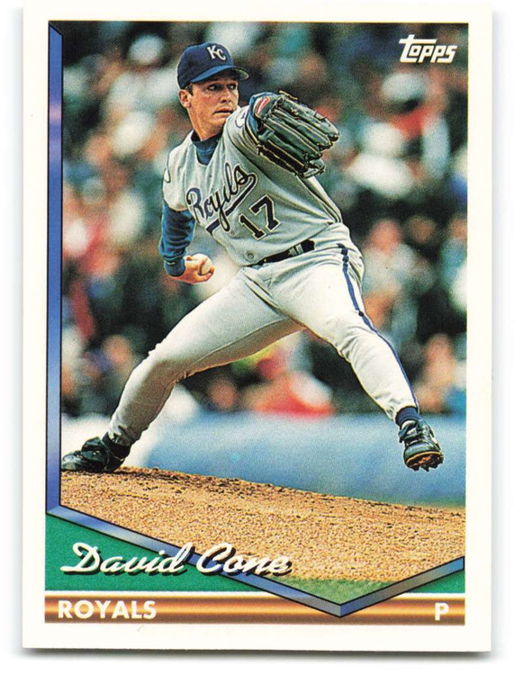 1994 Topps #510 David Cone VG Kansas City Royals 