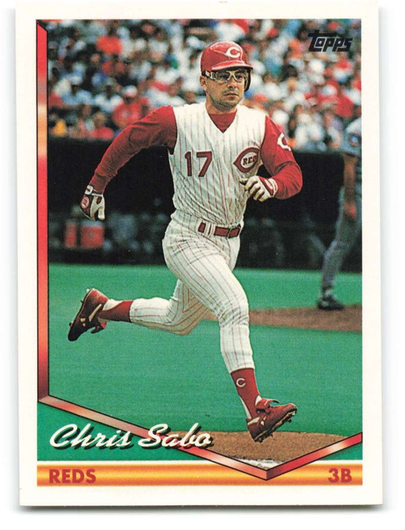 1994 Topps #542 Chris Sabo VG Cincinnati Reds 