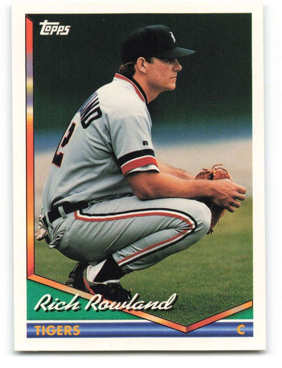 1994 Topps #588 Rich Rowland VG Detroit Tigers 