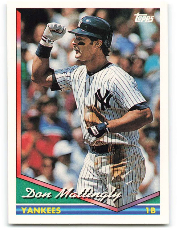 SOLD 49574 1994 Topps #600 Don Mattingly VG New York Yankees 