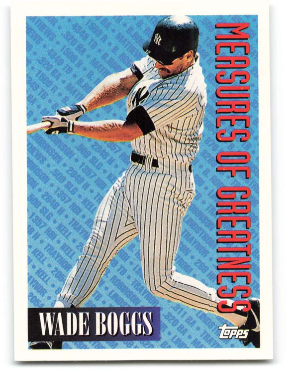 1994 Topps #603 Wade Boggs MOG VG New York Yankees 